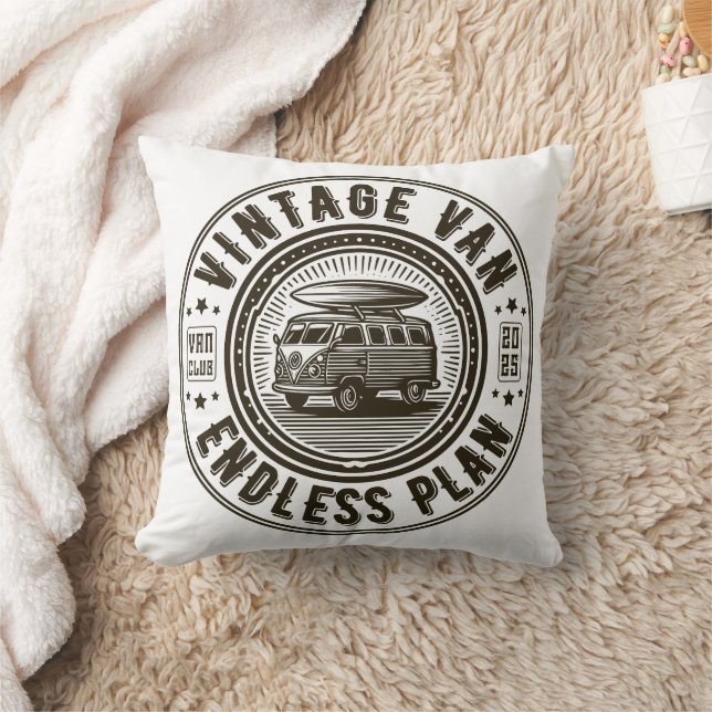 Almofada Vintage Van End Plan (Cobertor)