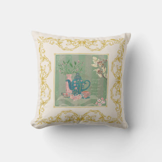 Almofada Vintage Vibes Cottage Tea Party
