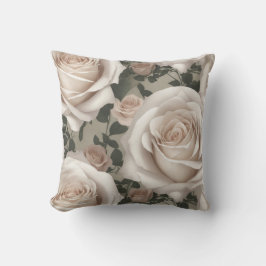 Almofada Vintage White Roses