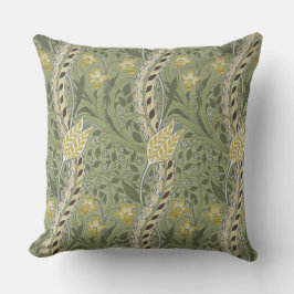 Almofada Vintage William Morris Daffodil Flores Amarelas