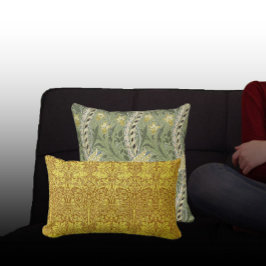 Almofada Vintage William Morris Daffodil Flores Amarelas