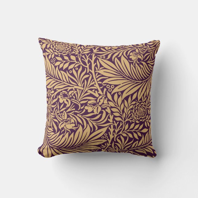 Almofada Vintage William Morris Larkspur Pattern (Frente)