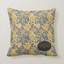 Vintage William Morris - padrão floral amarelo