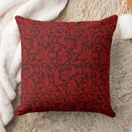 Almofada Vintage William Morris Red Birds Fruta