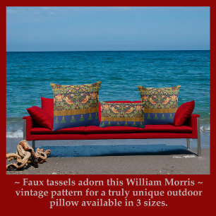 Almofada Vintage William Morris Tassel Indoor