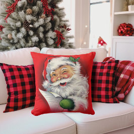 Almofada Vintage Winking Santa Claus