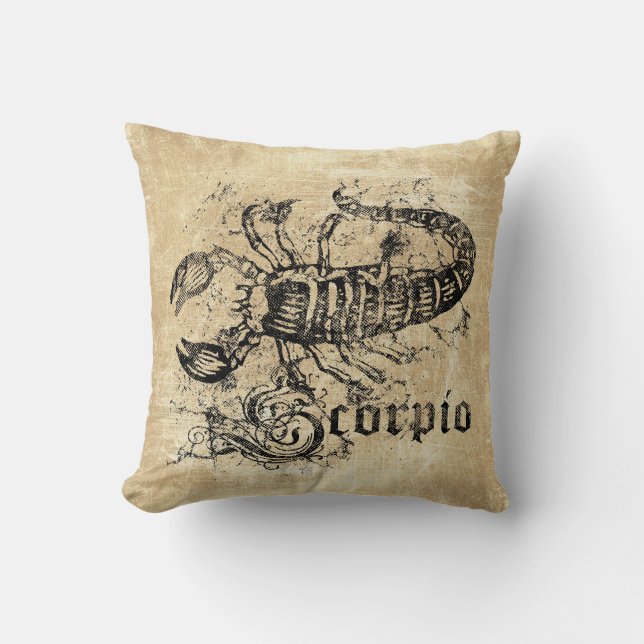 Almofada Vintage Zodiac Scorpio (Frente)