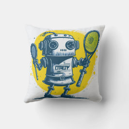 Almofada vintaje cute robot steampunk friendly IA 4
