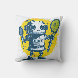 Almofada vintaje cute robot steampunk friendly IA 4