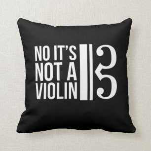 Almofada Viola Alto Clef Músico Humor Não Um Violino
