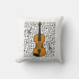 Almofada Violino Com Notas Musicais, Professora De Música V