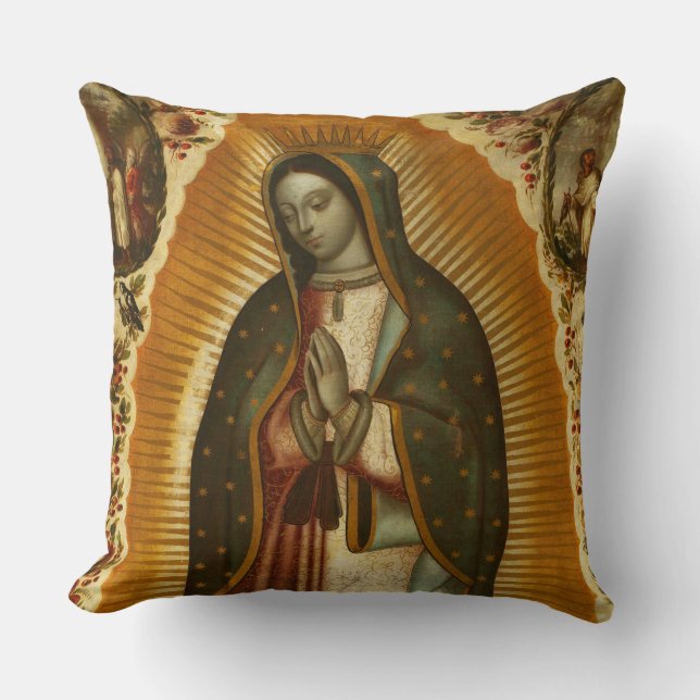 Almofada Virgem de Guadalupe Nossa Senhora Mãe Maria (Frente)
