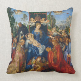Almofada Virgem Maria Bebê Jesus Santo anjos Arte religiosa