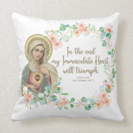Almofada Virgem Maria Fatima Católica Religiosa