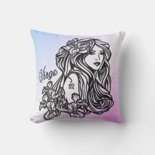 Almofada Virgo A Virgem Zodiac Purple