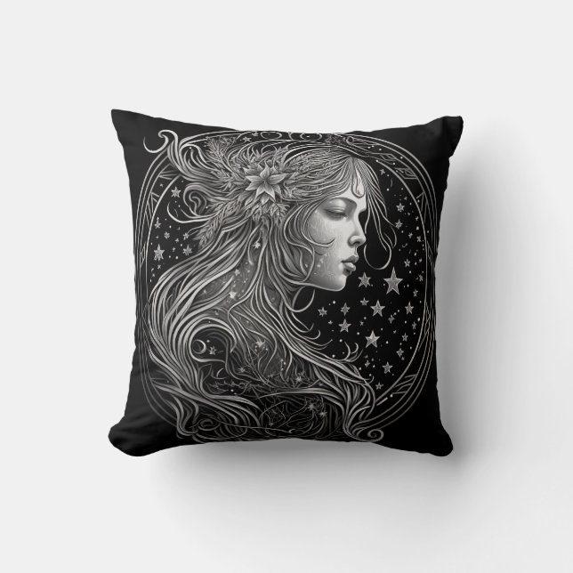 Almofada Virgo Zodiac Astrológico (Frente)