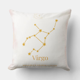 Almofada Virgo Zodiac Throw Pillow – Celestial Constellatio