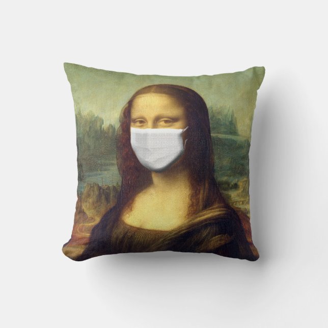 Almofada Vírus Mona Lisa Via Corona (Frente)