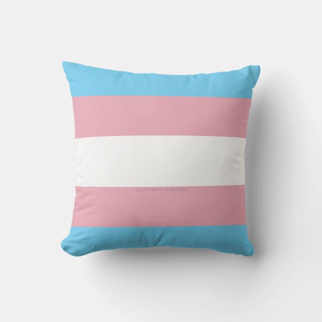 Almofada Visibilidade da bandeira do orgulho transgênero do (Frente)