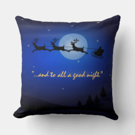Almofada Visita da rua Nicholas Night Before Christms