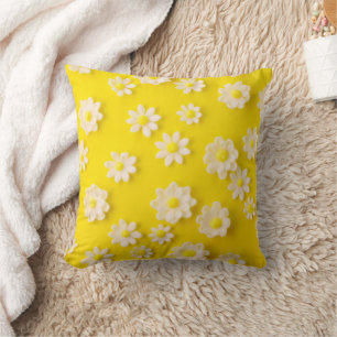 Almofada Visitas com fundo amarelo