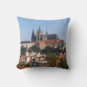 Almofada Vista da antiga cidade e do castelo de Praga, Rep