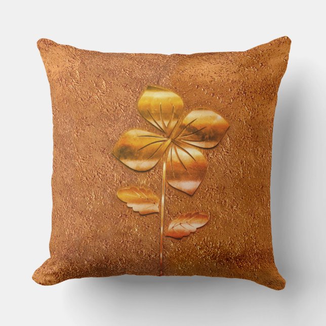 Almofada Vista de Férias Douradas (Frente)