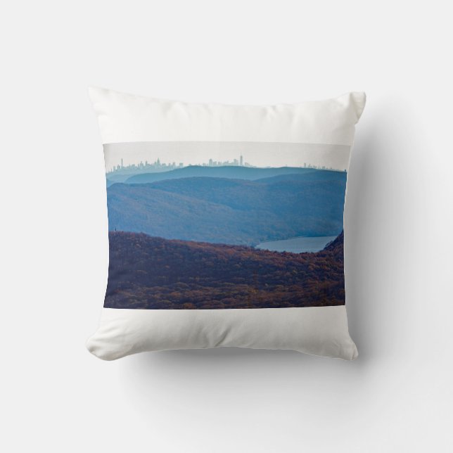 Almofada Vista de Nova Iorque do Monte Beacon (Frente)
