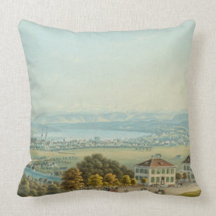 Almofada Vista de Zurique, c.1840 (w/c)