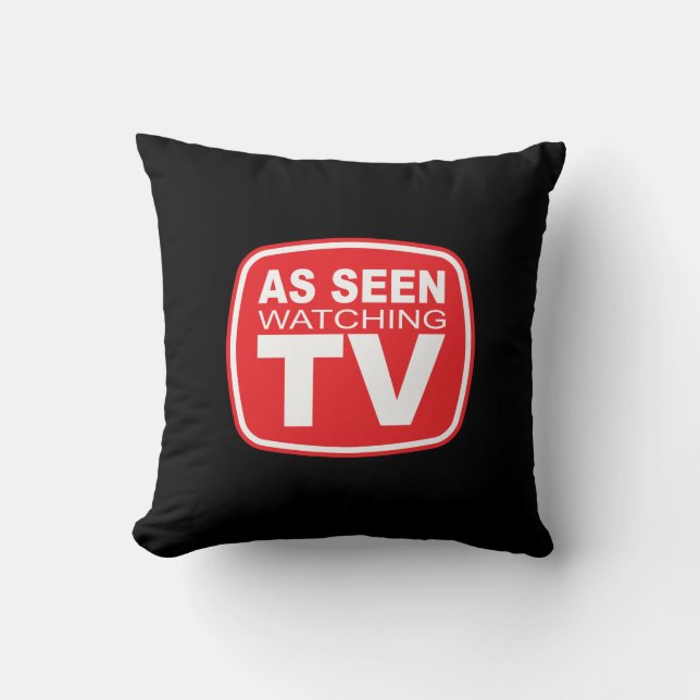 Almofada Visto enquanto assiste TV (Frente)