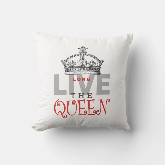 Almofada Viva a RAINHA! (Frente)