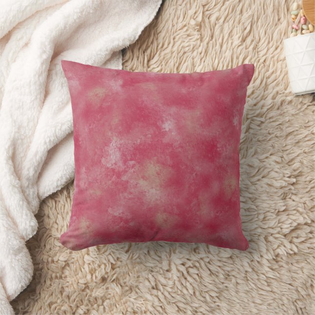 Almofada Viva Abstraction-Magenta, Beige, Cinza Designer Ar (Cobertor)