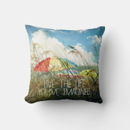 Almofada Vive o travesseiro decorativo da vida