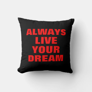 Almofada Viver Sempre O Seu Sonho Motivacional
