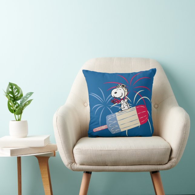 Almofada Voando Ace Snoopy na Pop de gelo (Cadeira)