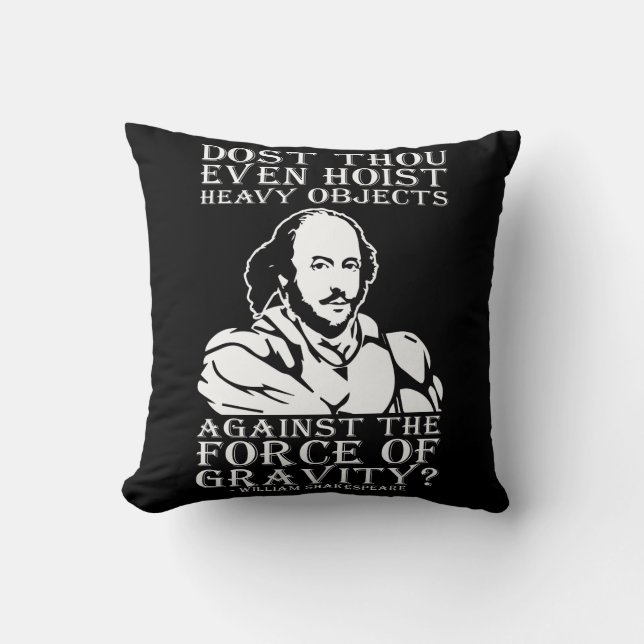 Almofada Você Até Mata Objetos Pesados? - Shakespeare (Frente)
