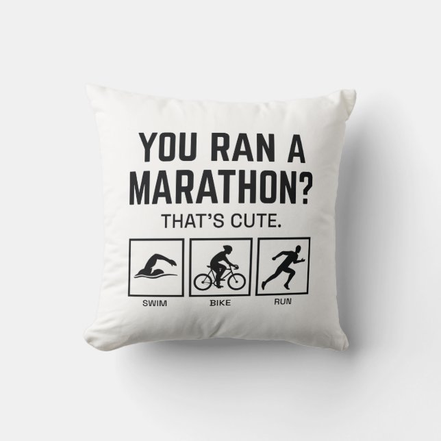 Almofada Você Correu Uma Maratona (Frente)