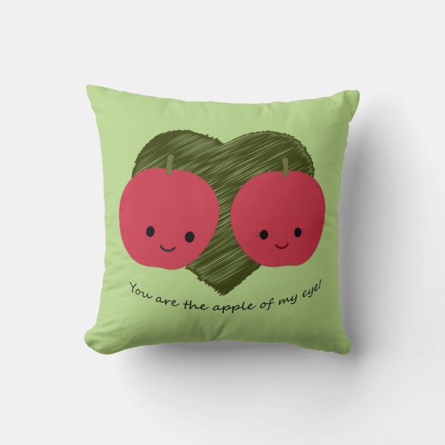 Almofada Você é a Apple do meu olho (Frente)