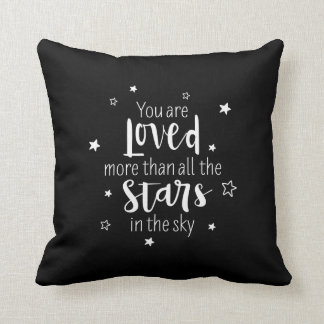 Almofada Você é amado mais do que todas as estrelas no céu