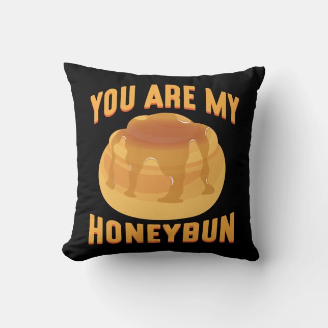 Almofada Você é meu Casal de Comida de Honeybun (Frente)