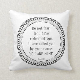 Almofada Você é meu, escritura preto e branco