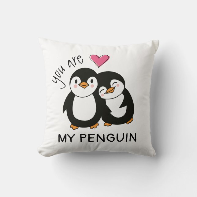 Almofada Você É Meu Pinguim (Frente)