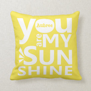 Almofada Você é meu travesseiro personalizado luz do sol
