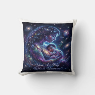 Almofada Você É Meu Universo Inteiro - Arte Cósmica de Mãe
