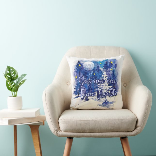 Almofada Você É Meu Verdadeiro Norte (Cadeira)