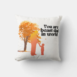 Almofada Você é o melhor Pai do mundo - Typo de coração