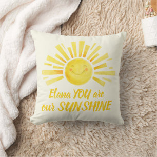 Almofada Você é o nosso sorriso de sol.