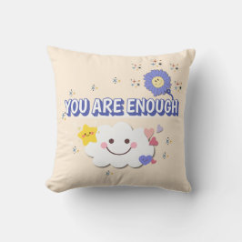 Almofada Você Já É Suficiente - Nuvem Whimical E Travesseir