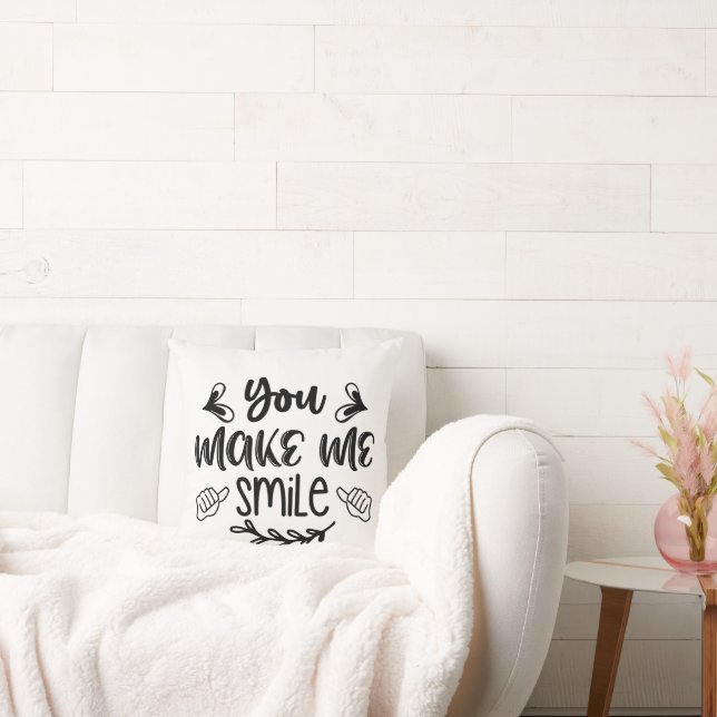 Almofada Você Me Faz Sorrir (Sofá)