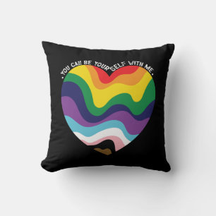 Almofada Você Pode Ser Você Mesmo Comigo LGBT Transgênero G